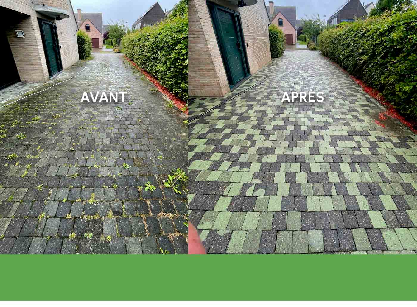 Nettoyage des extérieurs - SM.RENOV en Belgique, région Flamande, Wallonne et Bruxelles … : Klinker, pierre bleue, dallage, terrasse, muret... traitement anti-mousse fongicide, algicide, anti-bactérien dallage , pavé en Belgique : région Flamande, Wallonne et Bruxelles …