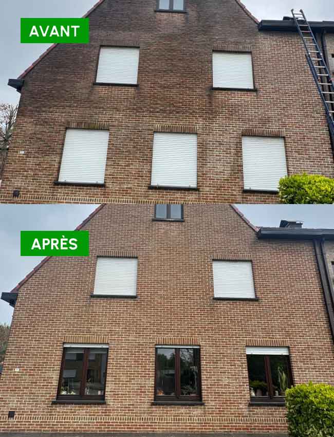 Nettoyage et peinture façade - SM.RENOV en Belgique, région Flamande, Wallonne et Bruxelles … : artisan peintre : Nettoyage, démoussage, traitement anti mousse et ravalement peinture façade boiserie ferronnerie,  imperméabilisation façade. ... Intervention en Belgique : région Flamande, Wallonne et Bruxelles …